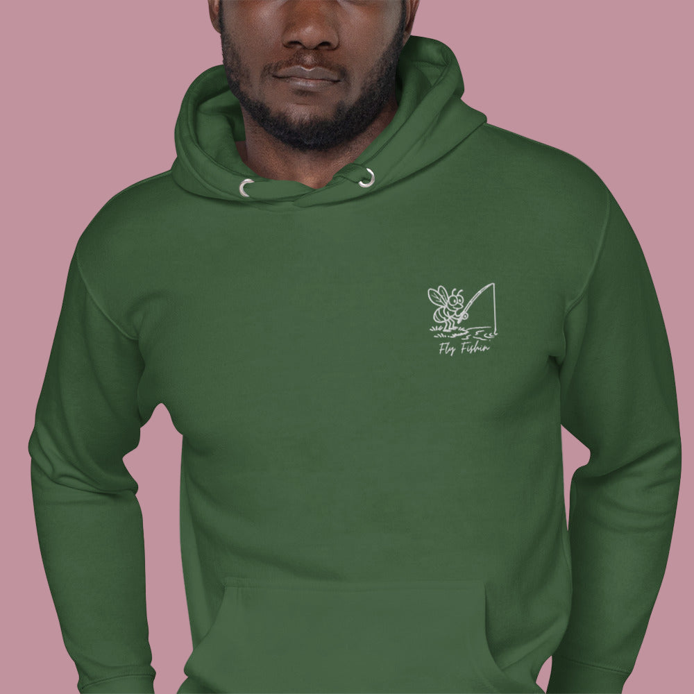 Fly Fishing Hoodie Green Front