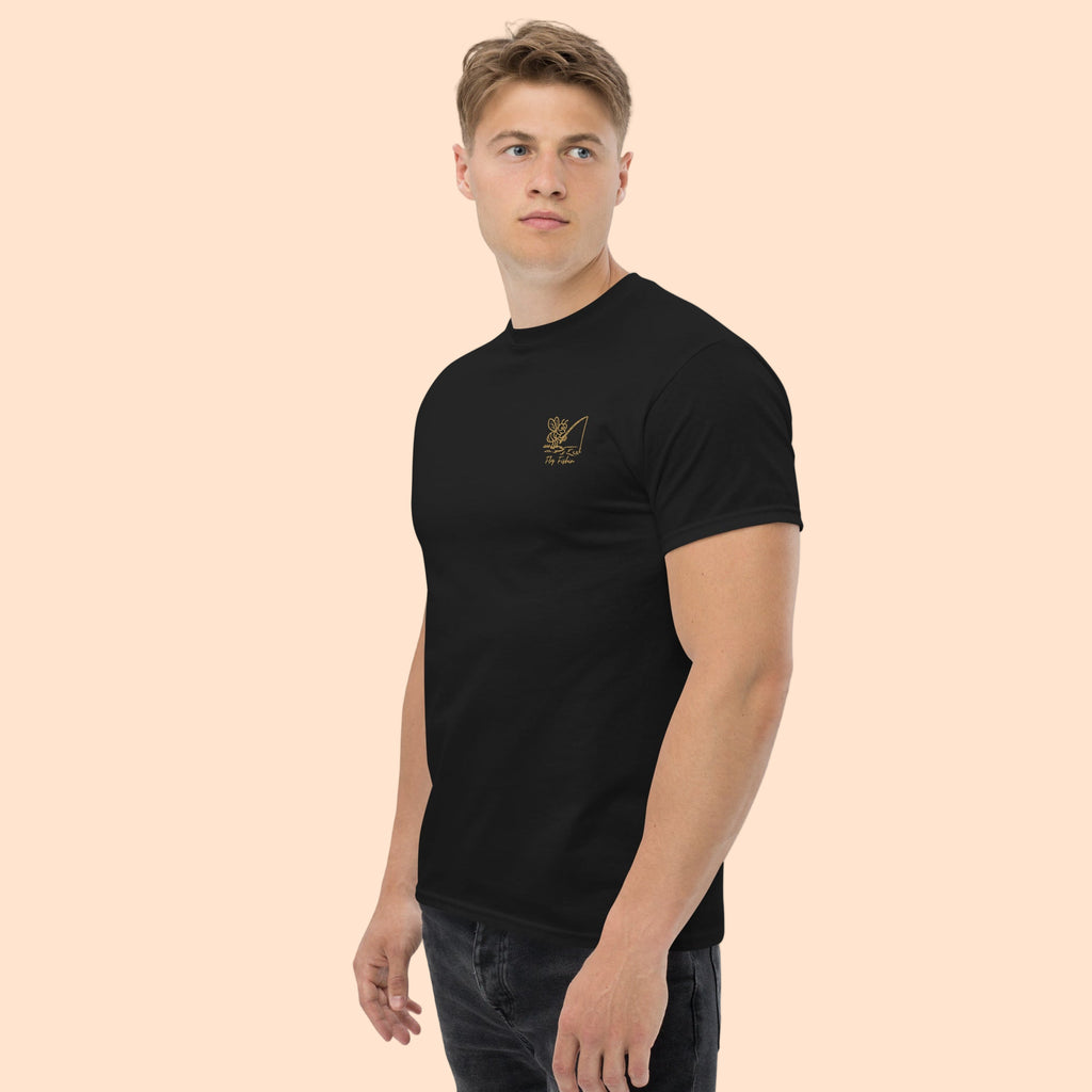 Fly Fishing T-Shirt Black FrontSide