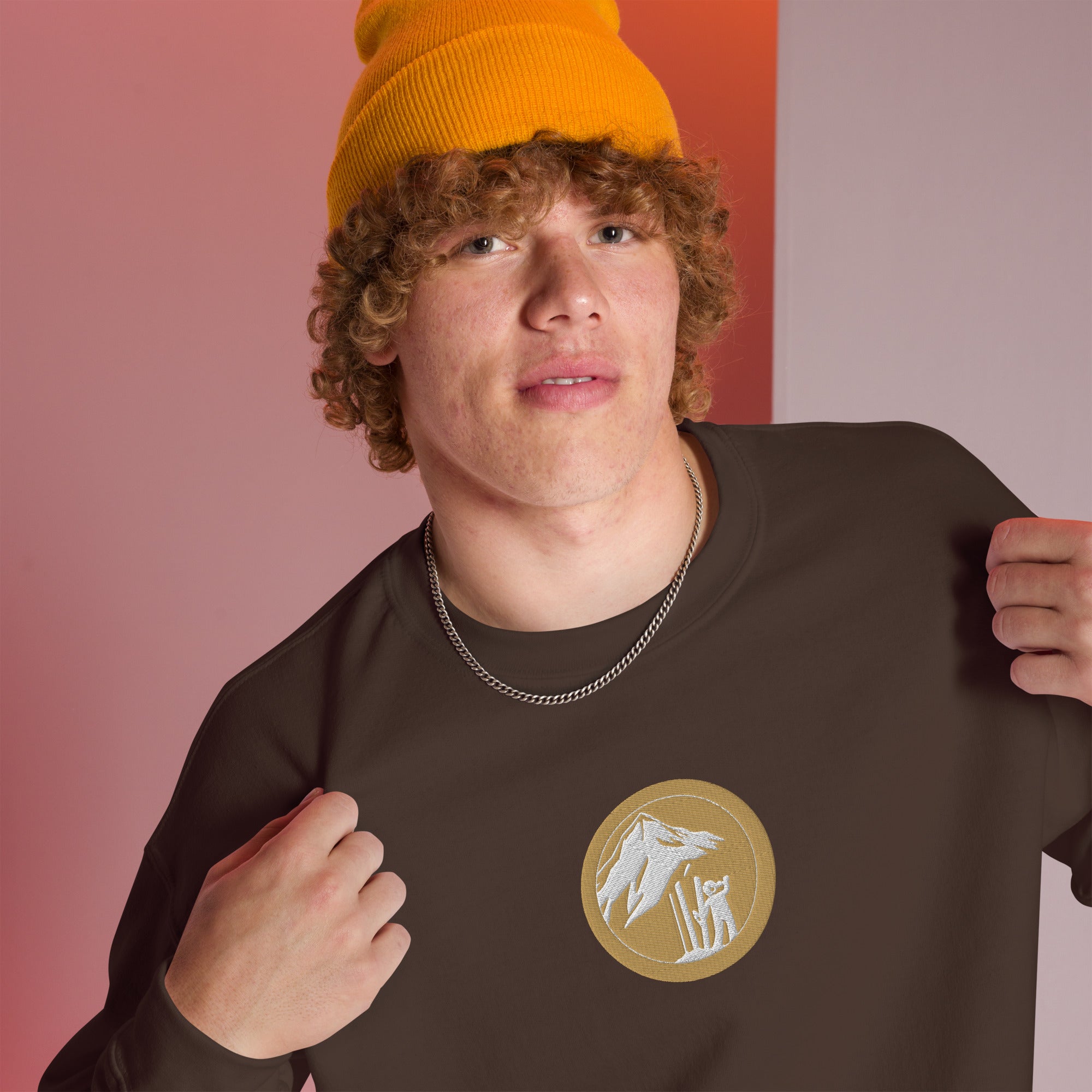 Hammed Up Crew Neck - Brown Front