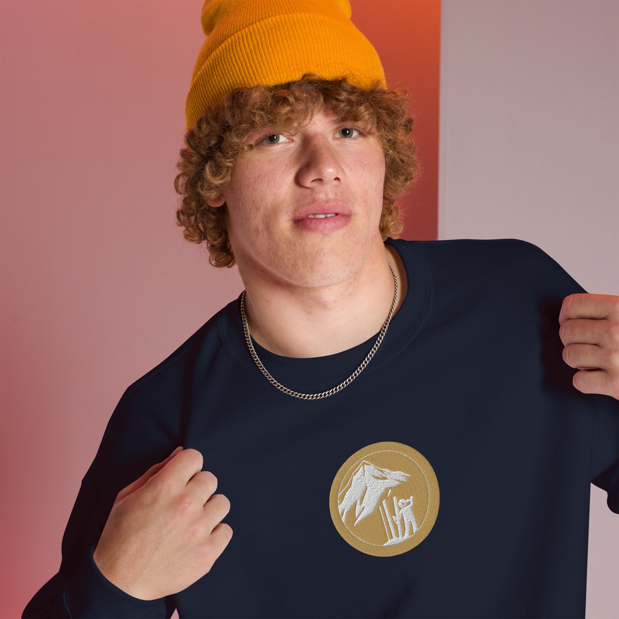 Hammed Up Crew Neck - Navy Front