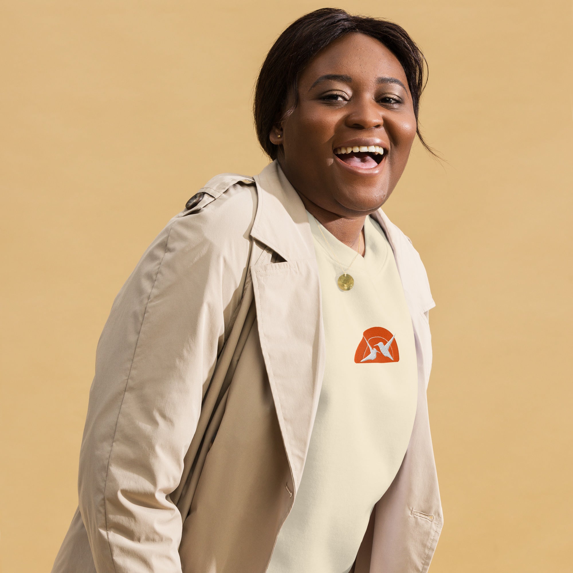 Humming Birds T Shirt - White - Cream