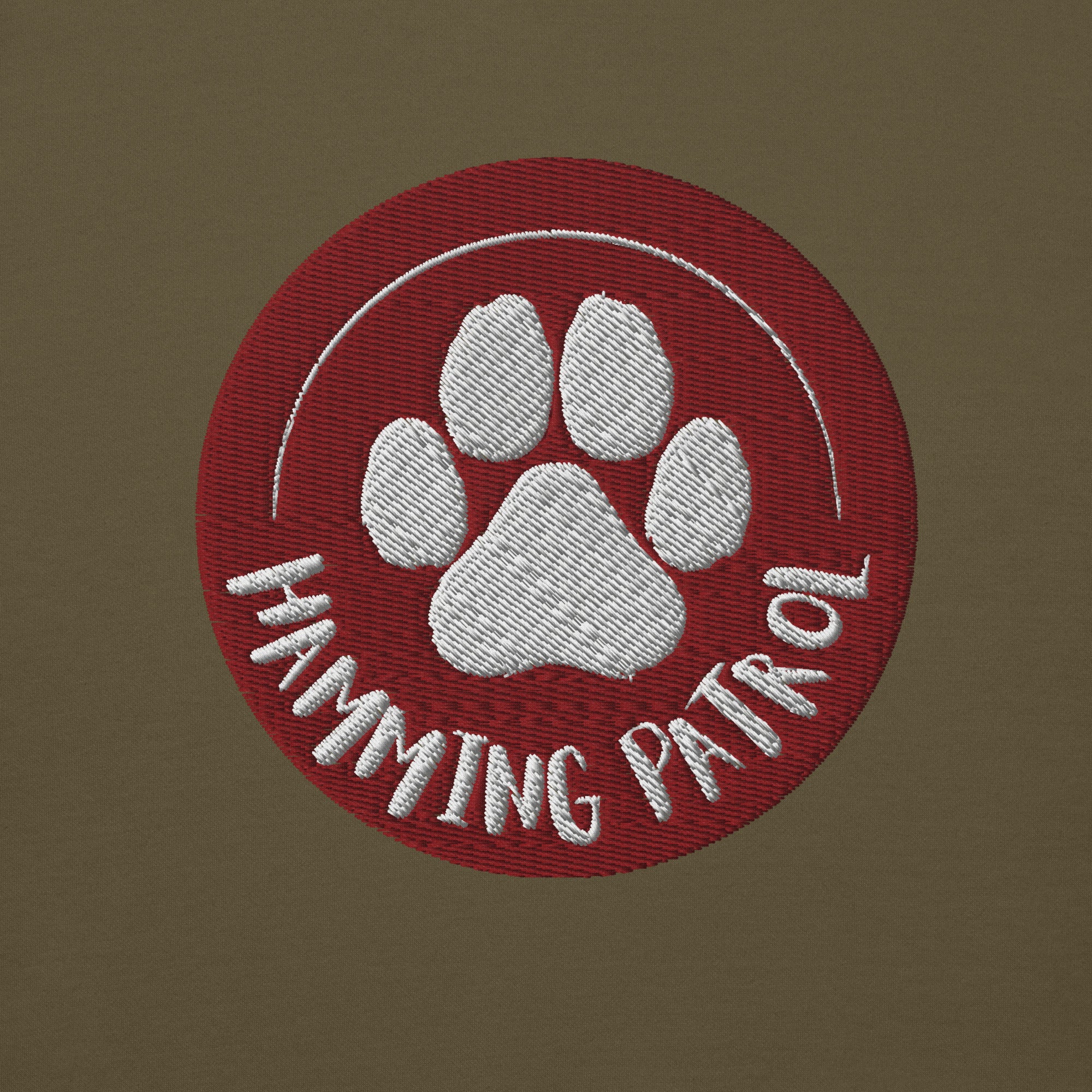 Hamming Patrol - Close up Stitching 