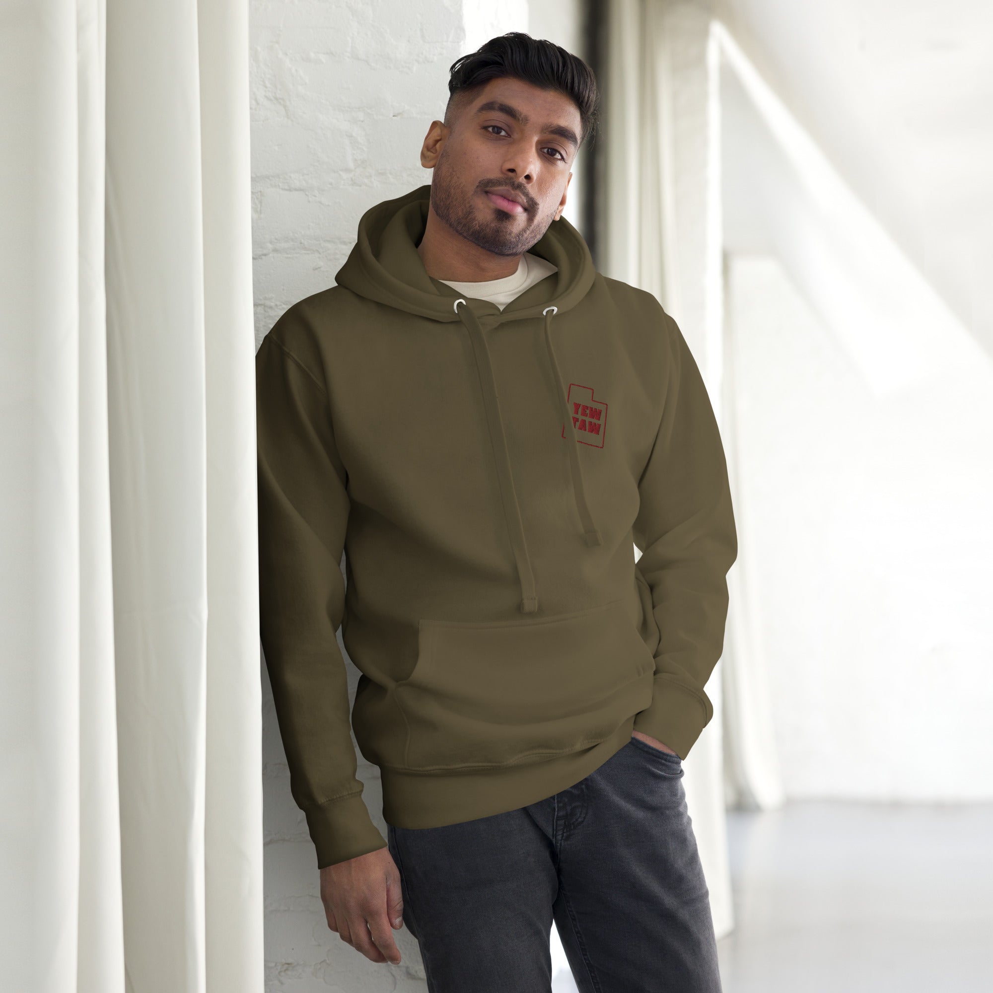YEWTAW Sweatshirt - Army Green Front View