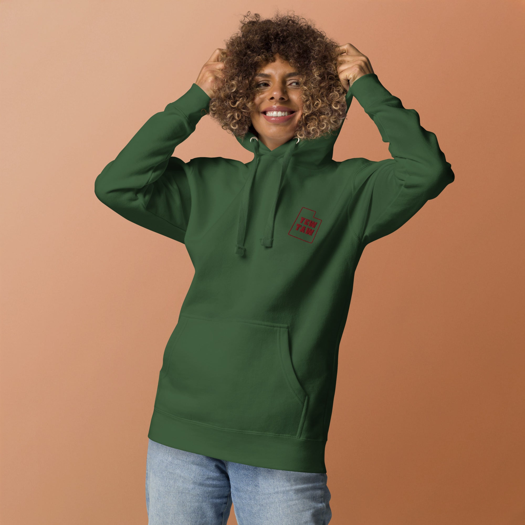 YEWTAW Sweatshirt - Green Full Front View