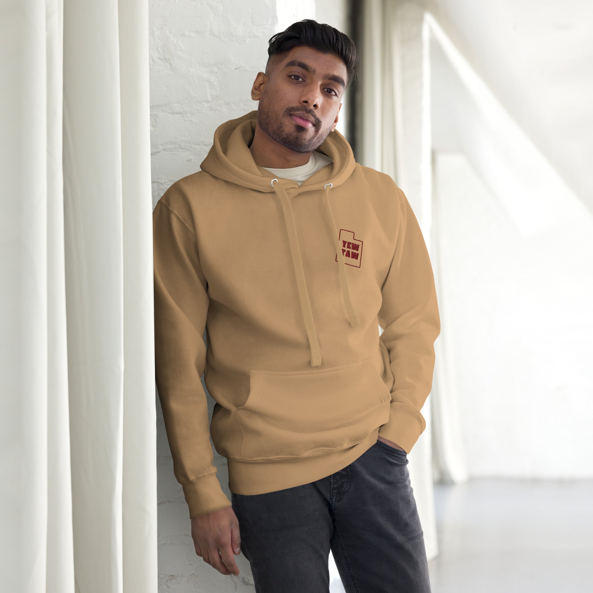 YEWTAW Sweatshirt - Light Tan Front View