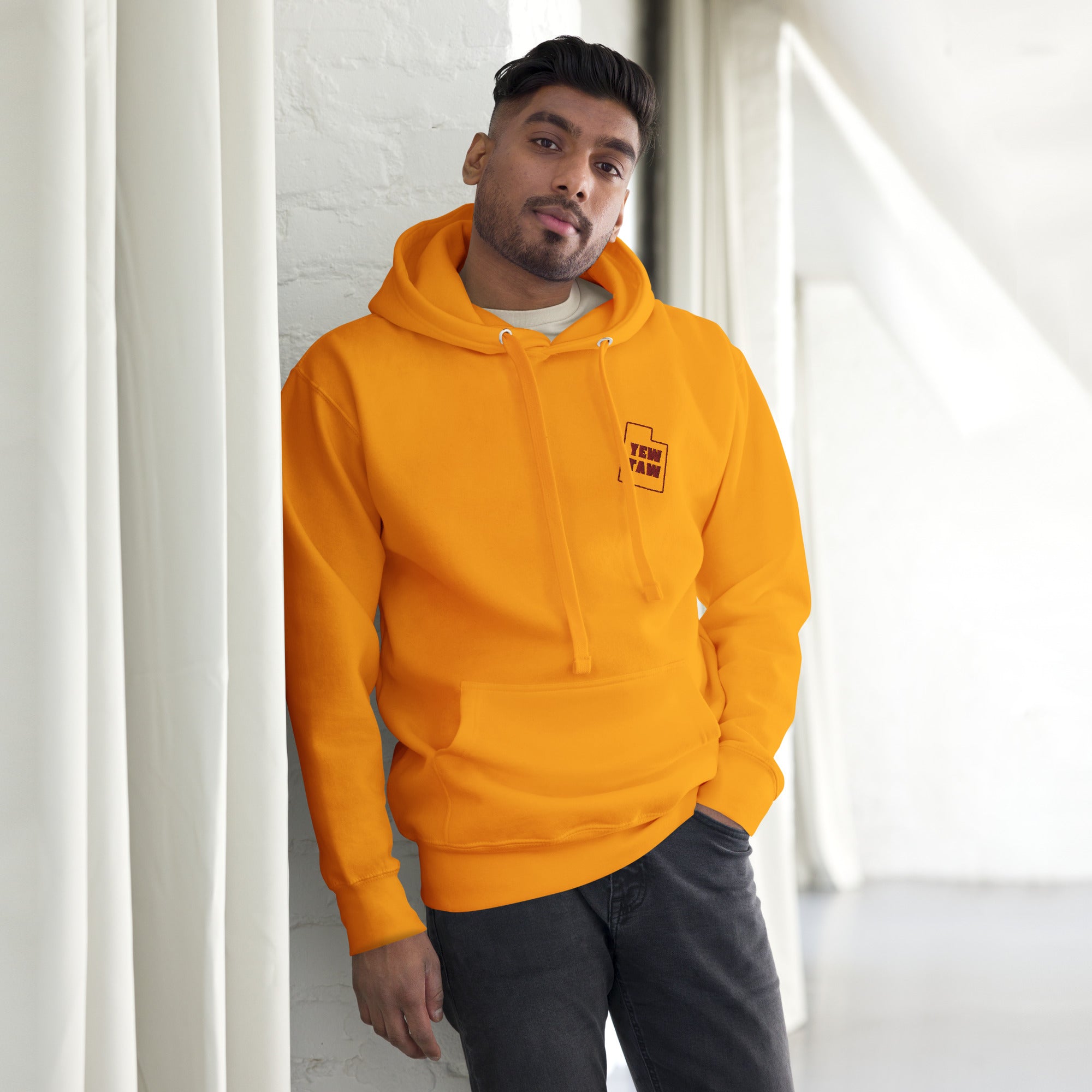 YEWTAW Sweatshirt - Orange Front View