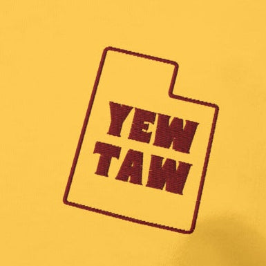 Utah T-Shirt Front Embroidery Yellow